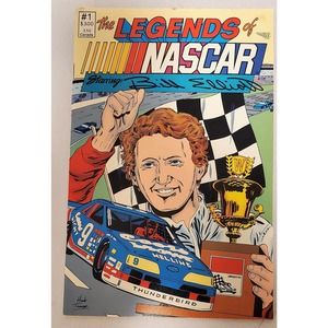 Vintage 1990 Legends of Nascar Comic Book #1 Bill Elliott with collector cards